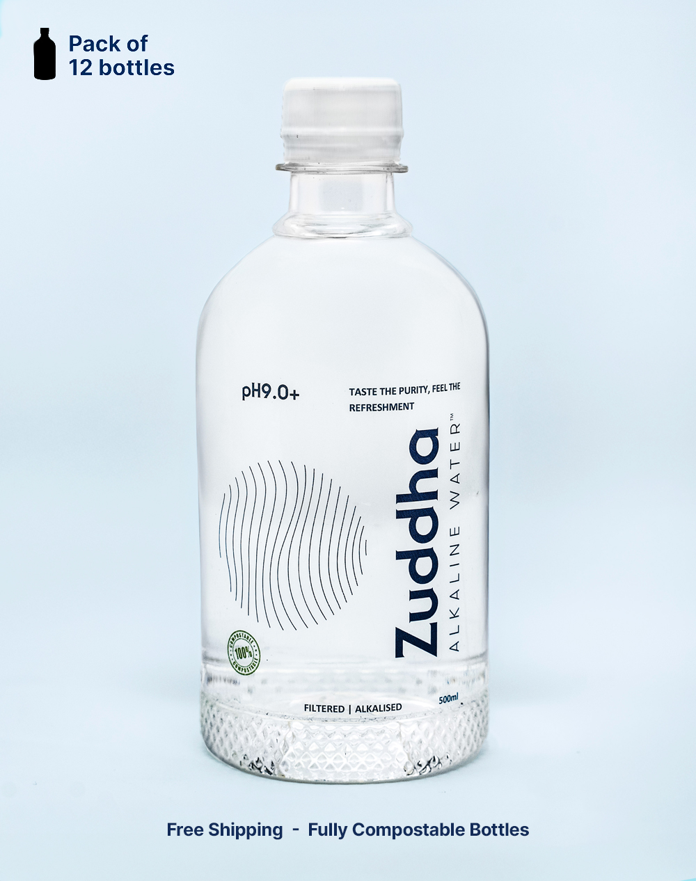Zuddha Alkaline Water 500ml – Pack of 12